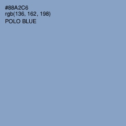 #88A2C6 - Polo Blue Color Image